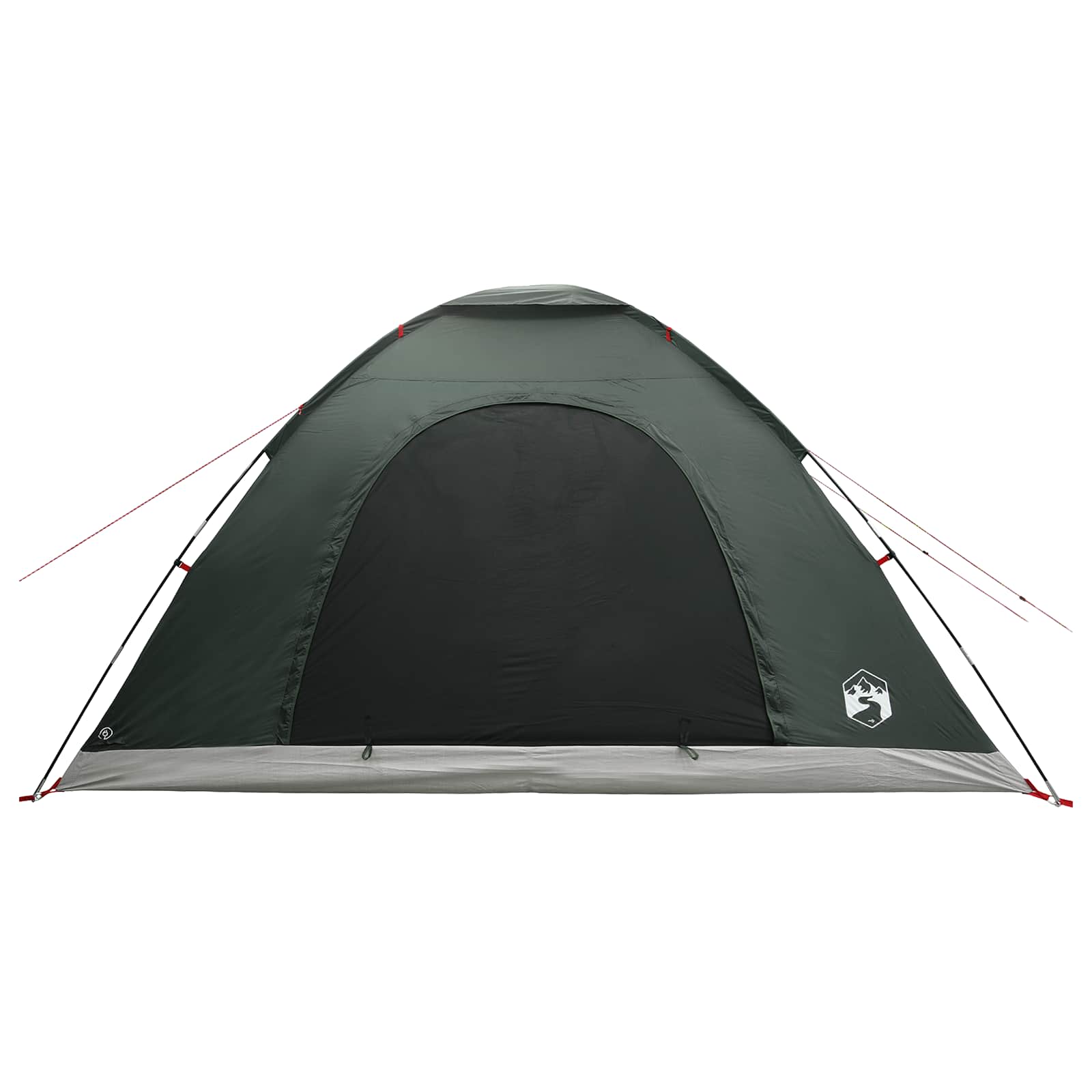 Kamping šator s krovom Maslinasto zelena 335 x 275 x 180 cm