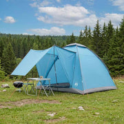 Kamping šator s krovom Plava 2 osobe Poliester i čelik