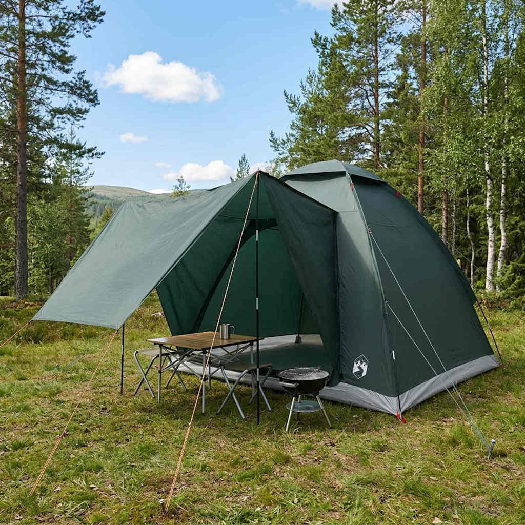 Kamping šator s krovom Maslinasto zelena 190 x 140 x 105 cm