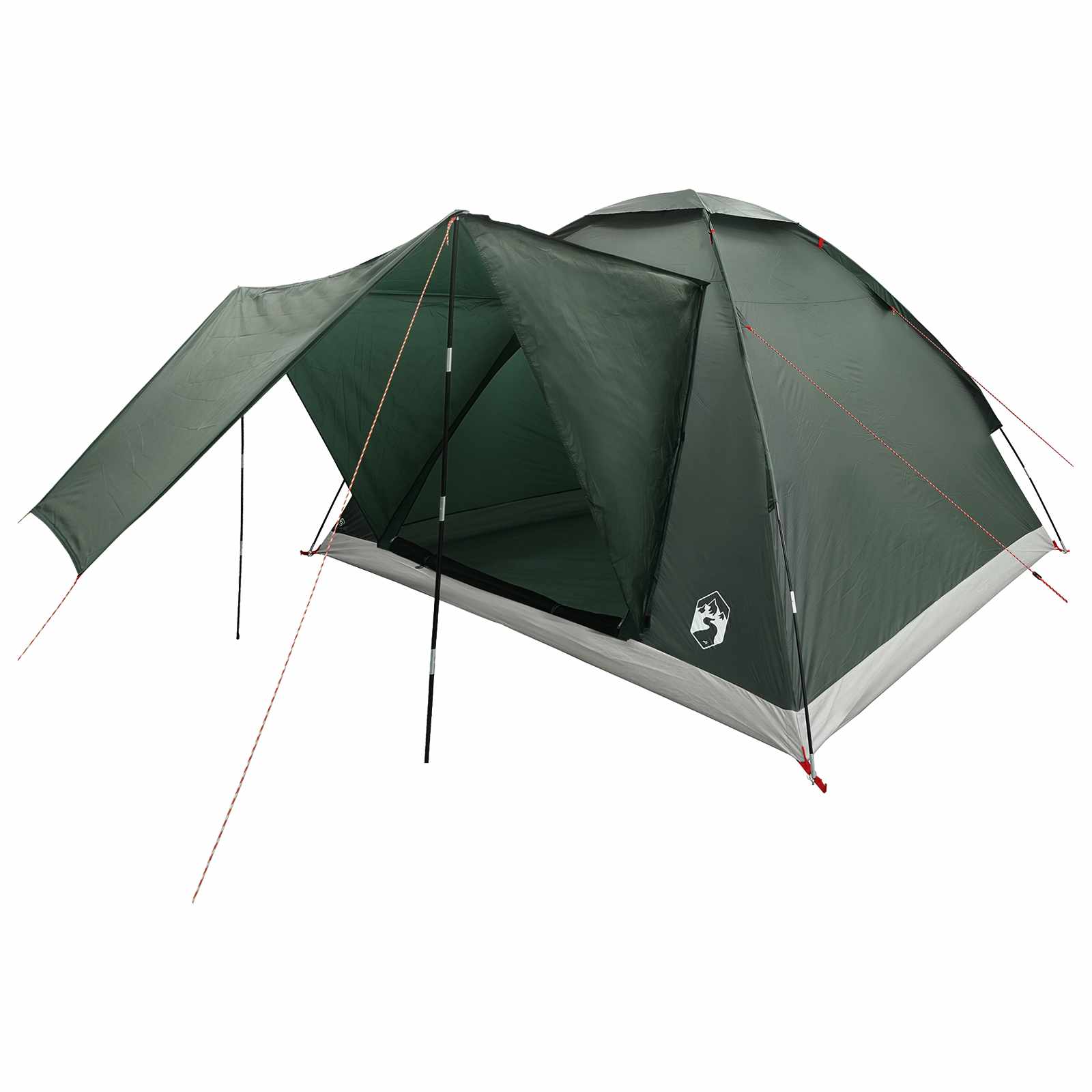 Kamping šator s krovom Maslinasto zelena 275 x 215 x 125 cm
