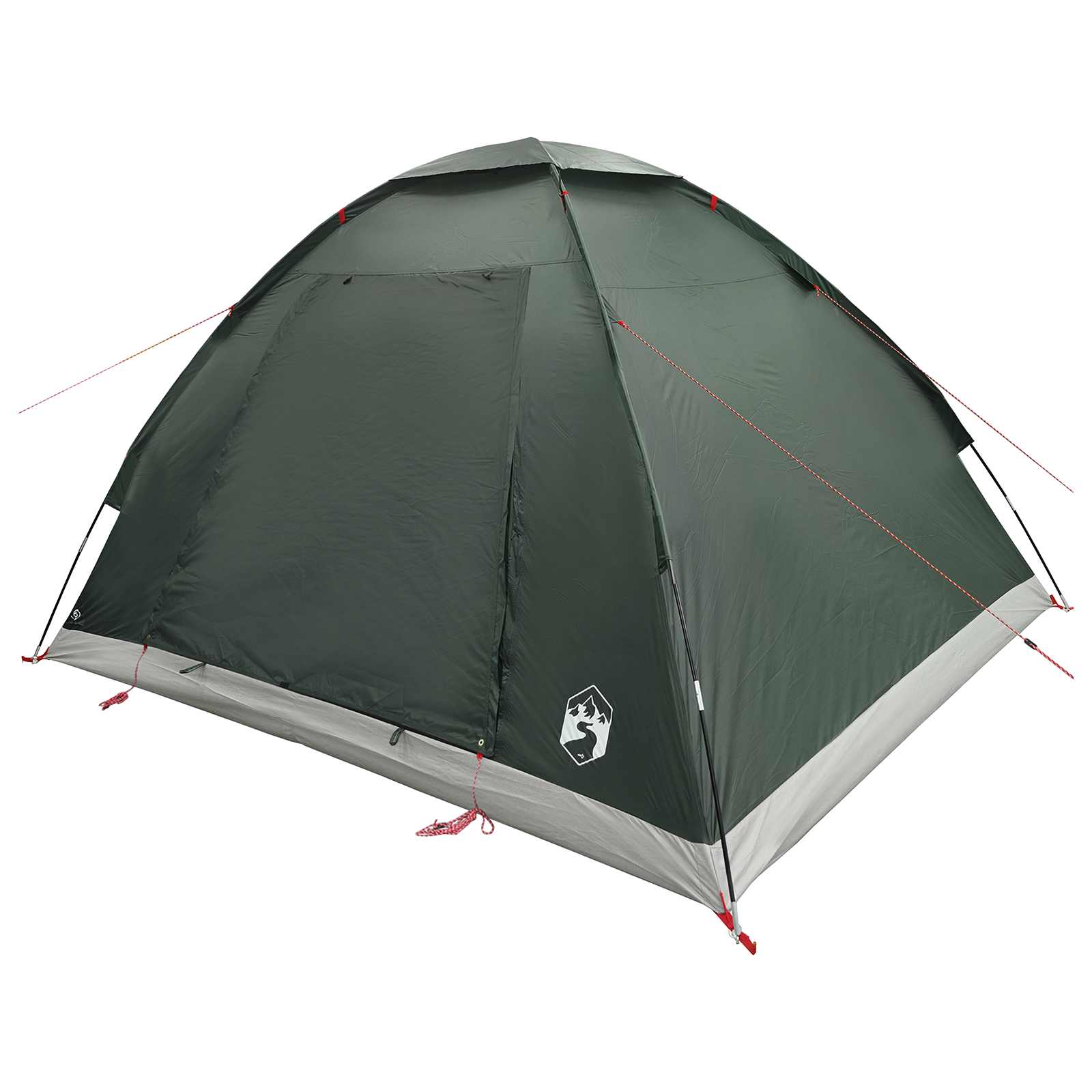 Kamping šator s krovom Maslinasto zelena 275 x 215 x 125 cm