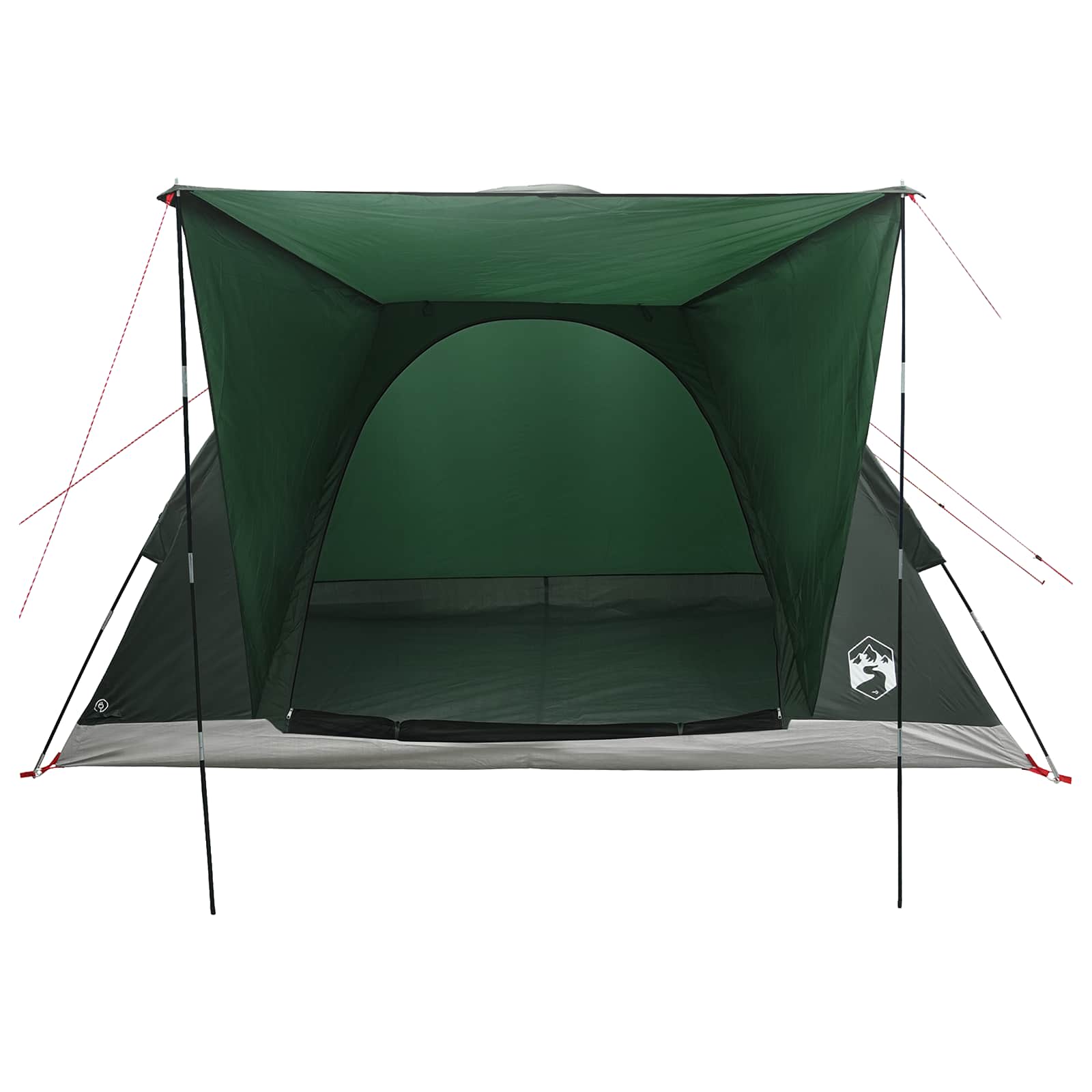 Kamping šator s krovom Maslinasto zelena 275 x 215 x 125 cm