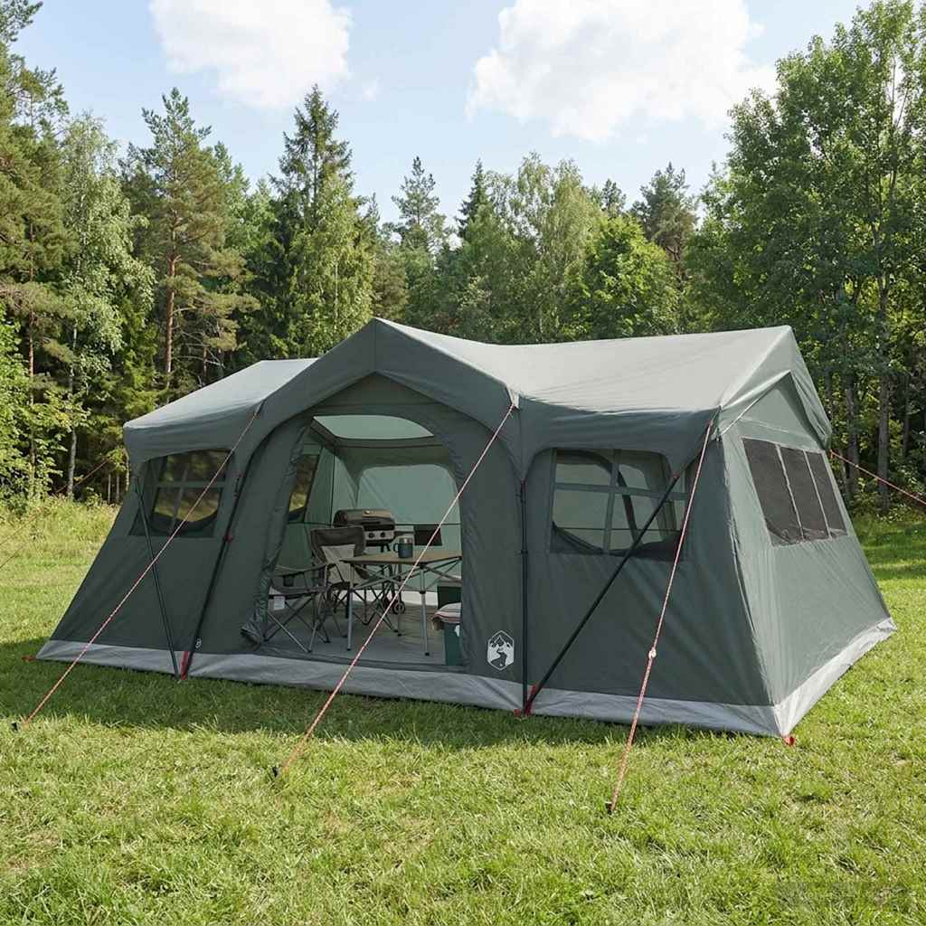 Obiteljski šator s krovom Maslinasto zelena 487 x 340 x 216 cm