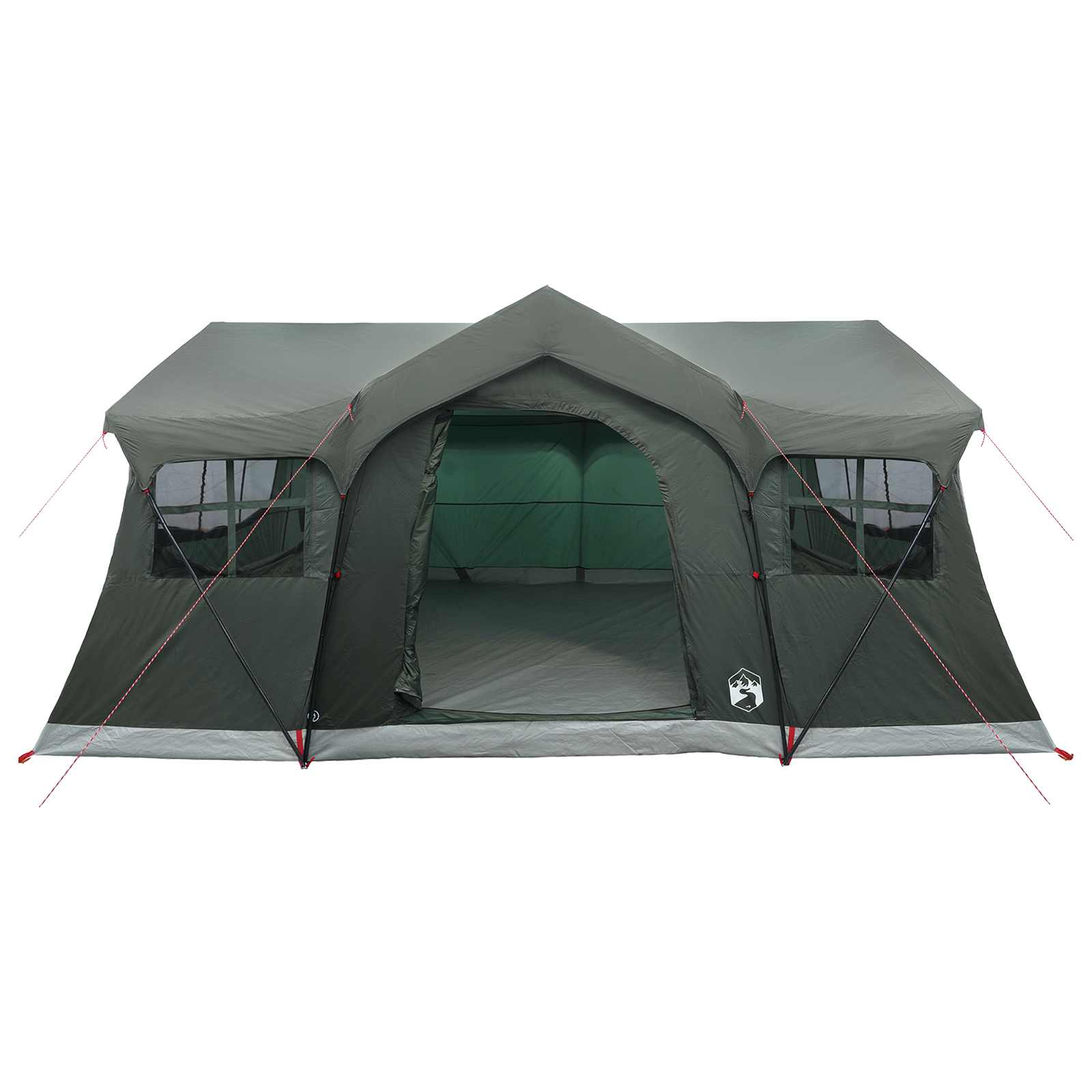 Obiteljski šator s krovom Maslinasto zelena 487 x 340 x 216 cm