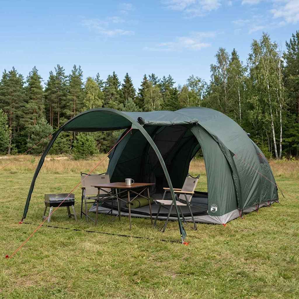 Tunelski šator s krovom Maslinasto zelena 370 x 275 x 210 cm