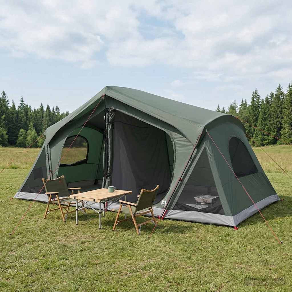 Kabinski šator s krovom Maslinasto zelena 480 x 273 x 205 cm