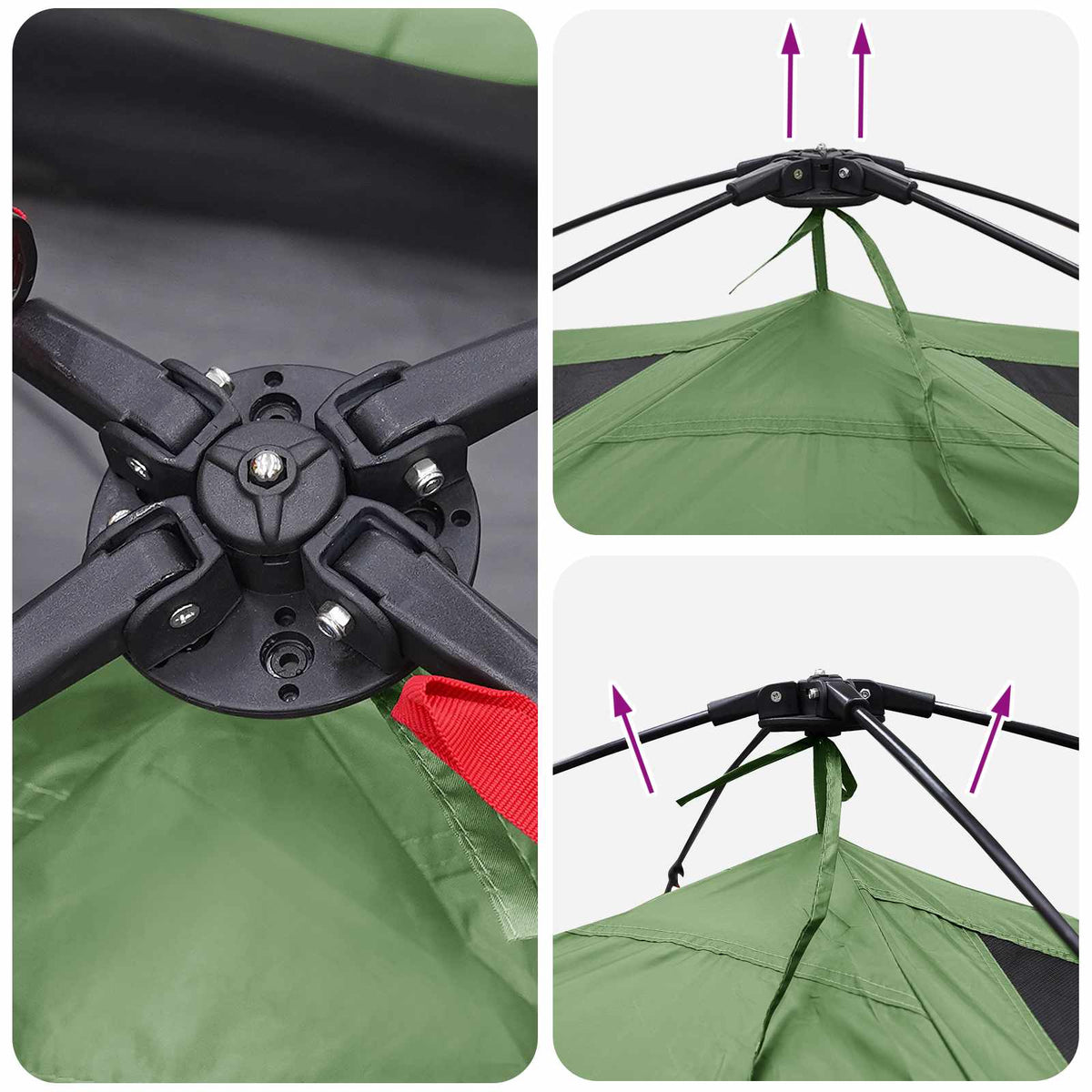 Instant šator Zelena 305 x 215 x 140 cm Poliester i čelik