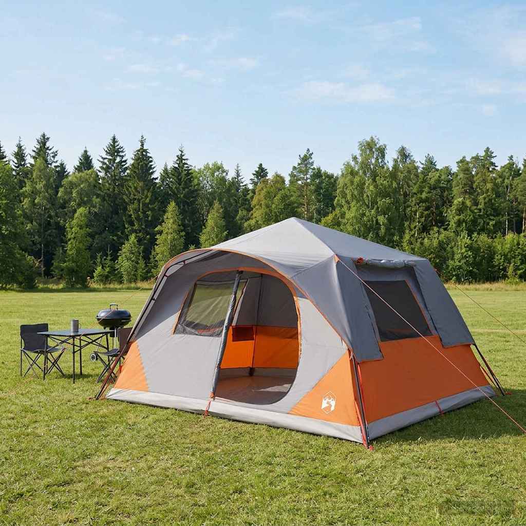 Instant šator s krovom Siva i narančasta 365 x 280 x 200 cm