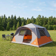 Instant šator s krovom Siva i narančasta 365 x 280 x 200 cm