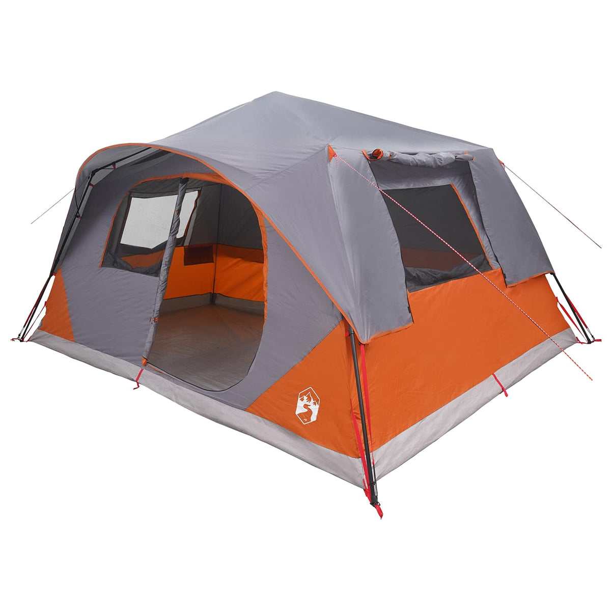 Instant šator s krovom Siva i narančasta 365 x 280 x 200 cm
