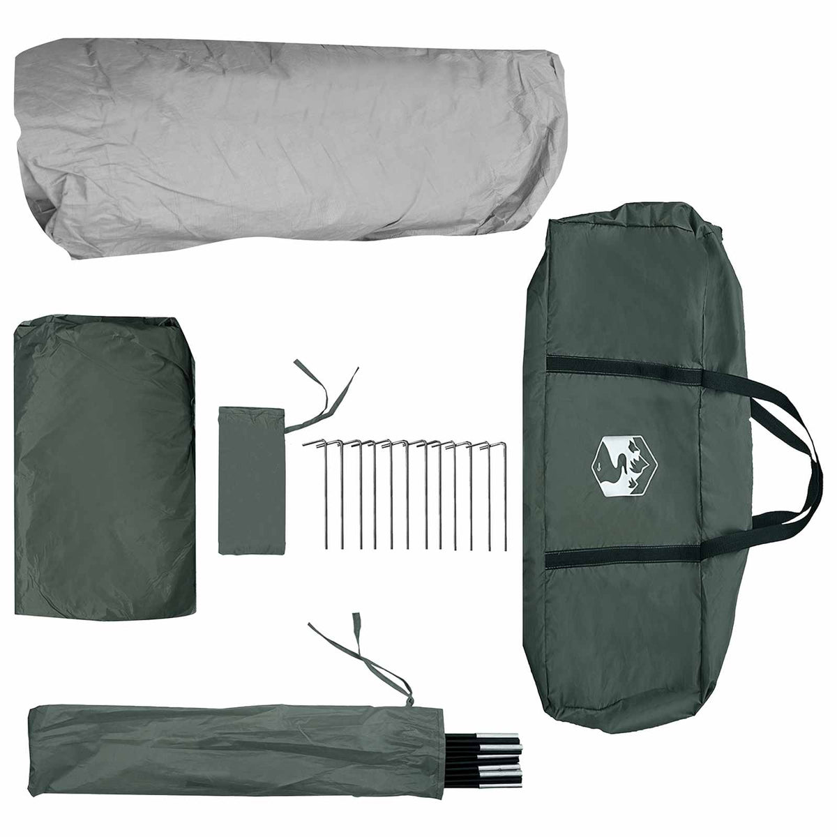 Instant šator s krovom Maslinasto zelena 365 x 280 x 200 cm
