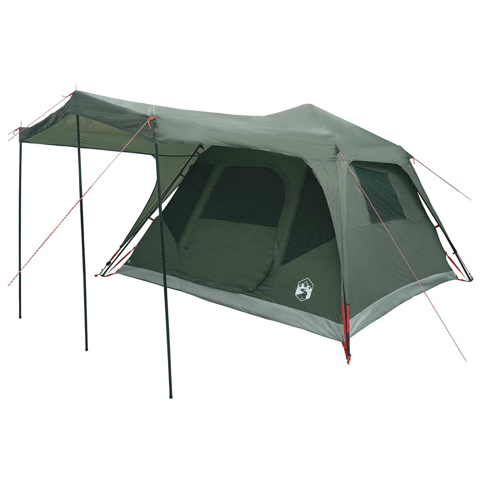 Obiteljski šator s krovom Maslinasto zelena 305 x 275 x 190 cm