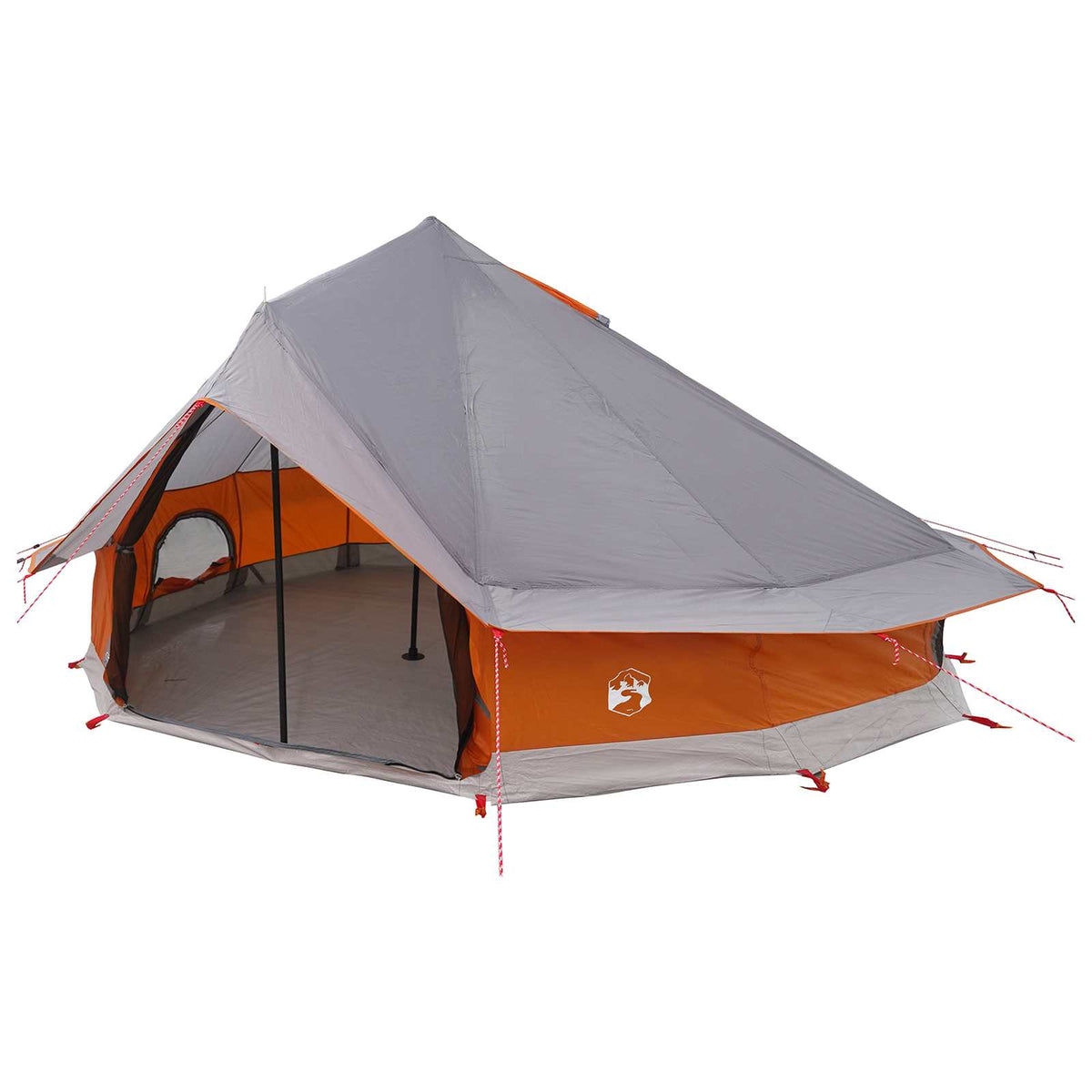 Tipi šator s krovom Siva i narančasta 700 x 700 x 395 cm