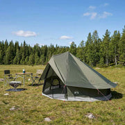 Tipi šator s krovom Maslinasto zelena 700 x 700 x 395 cm