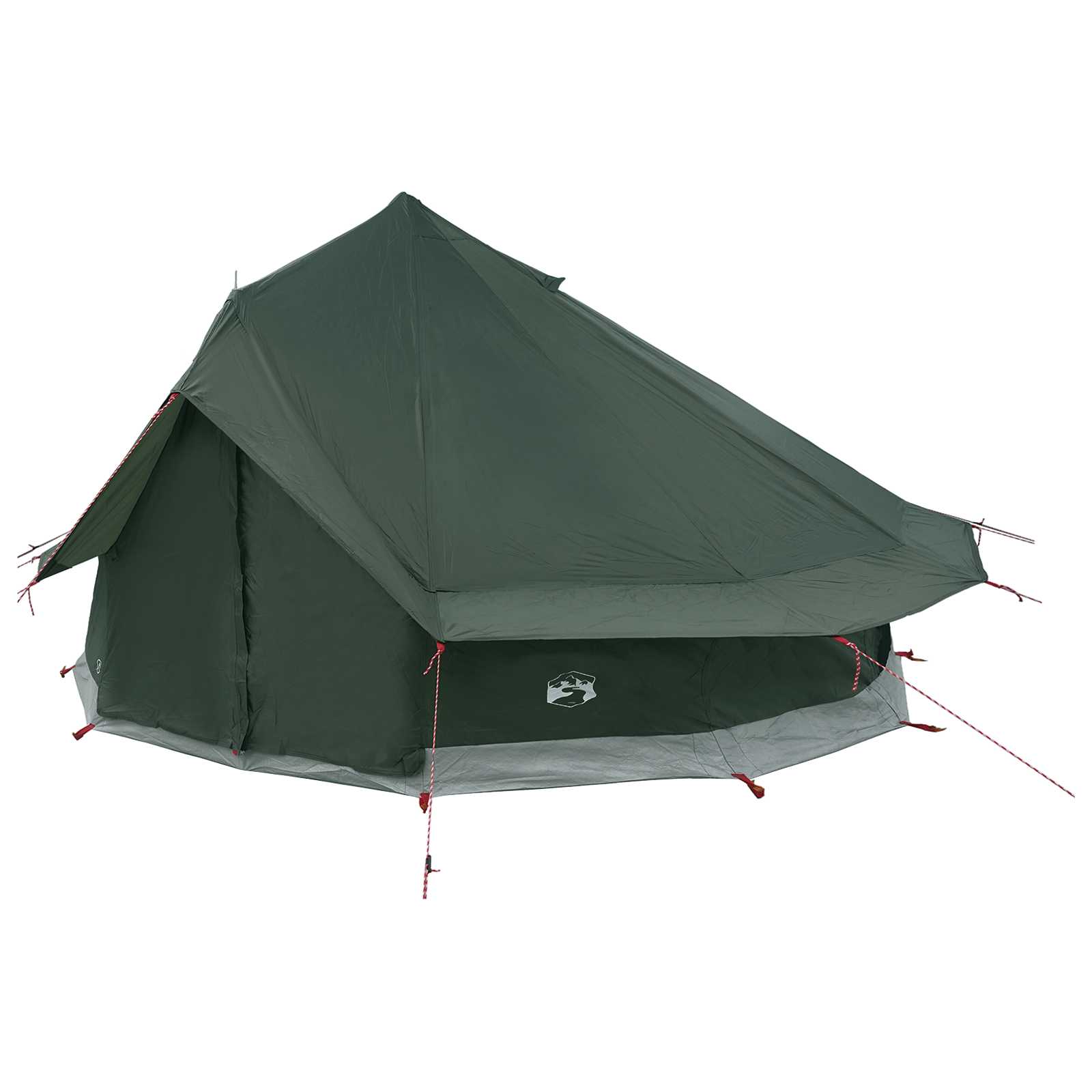 Tipi šator s krovom Maslinasto zelena 700 x 700 x 395 cm