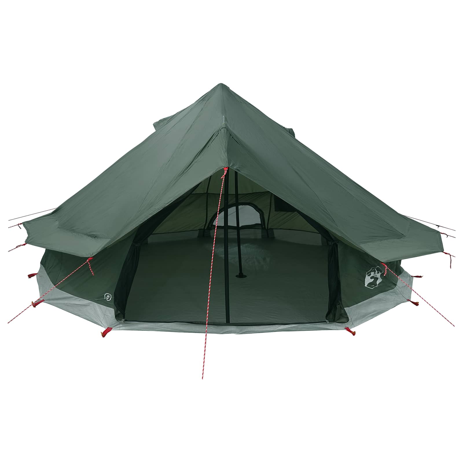 Tipi šator s krovom Maslinasto zelena 700 x 700 x 395 cm