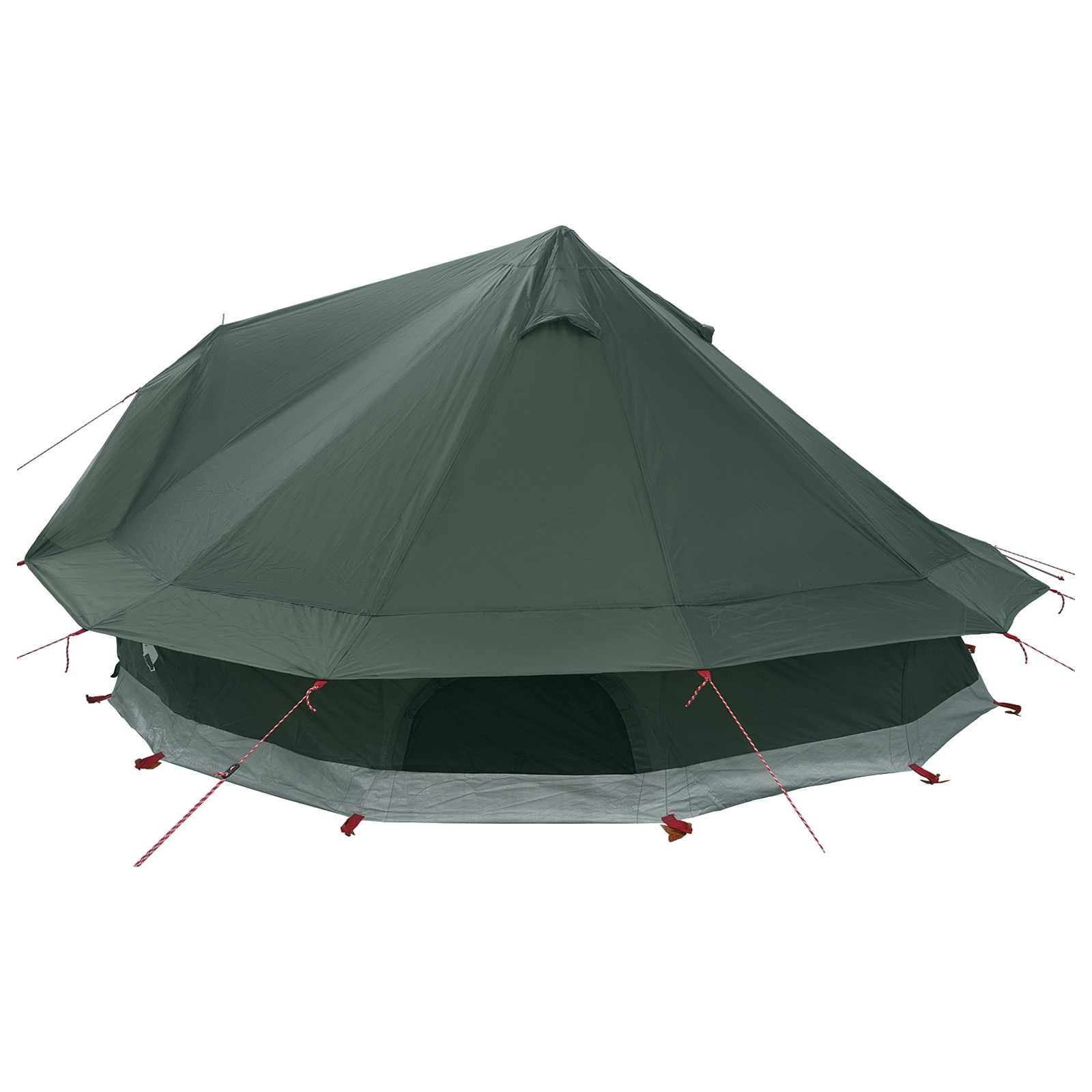 Tipi šator s krovom Maslinasto zelena 700 x 700 x 395 cm