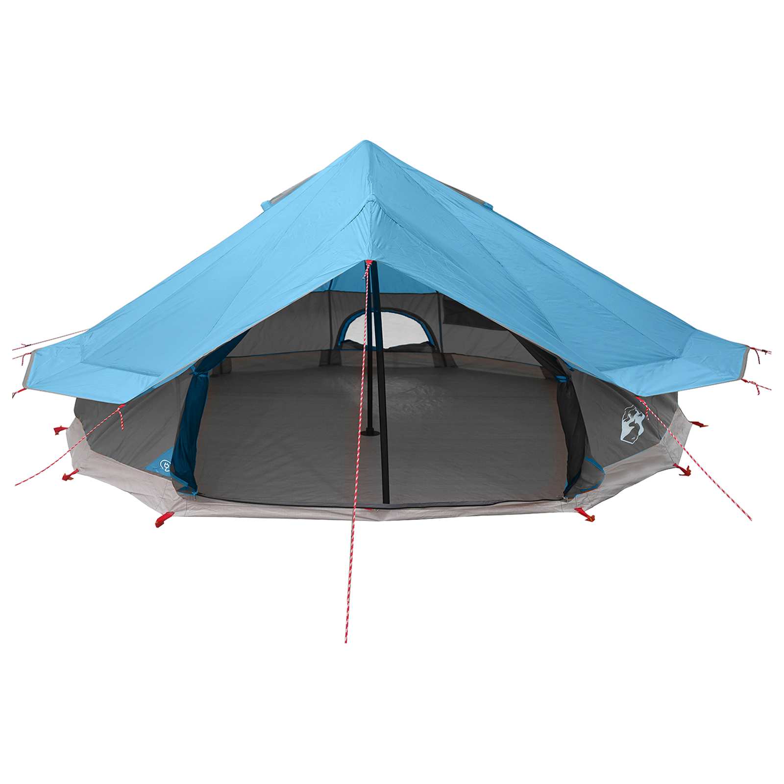 Tipi šator s krovom Plava 800 x 800 x 430 cm Poliester i čelik