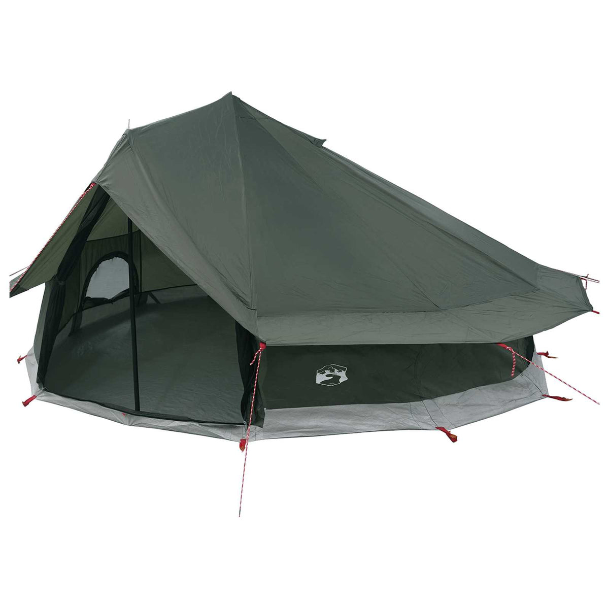 Tipi šator s krovom Maslinasto zelena 800 x 800 x 430 cm