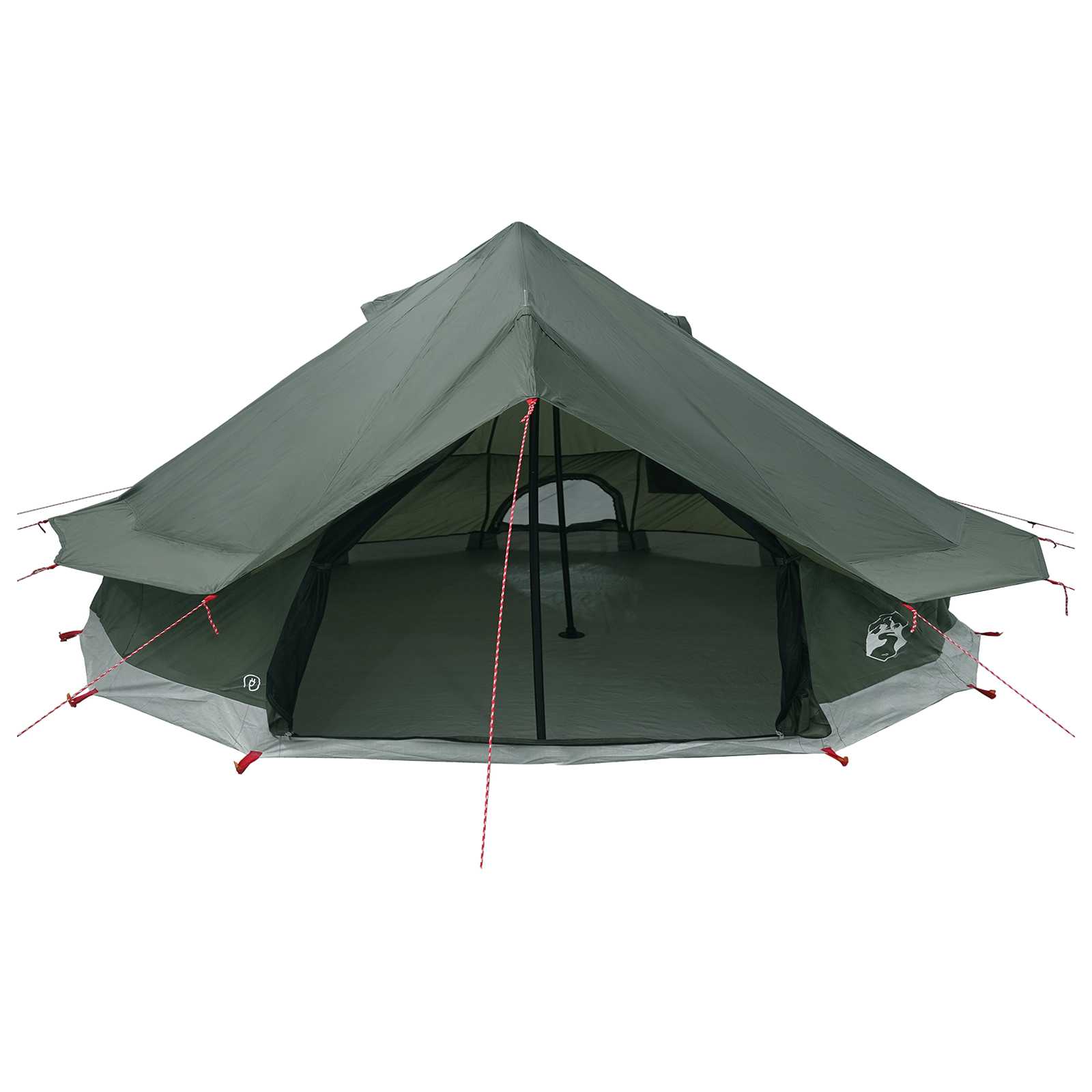 Tipi šator s krovom Maslinasto zelena 800 x 800 x 430 cm