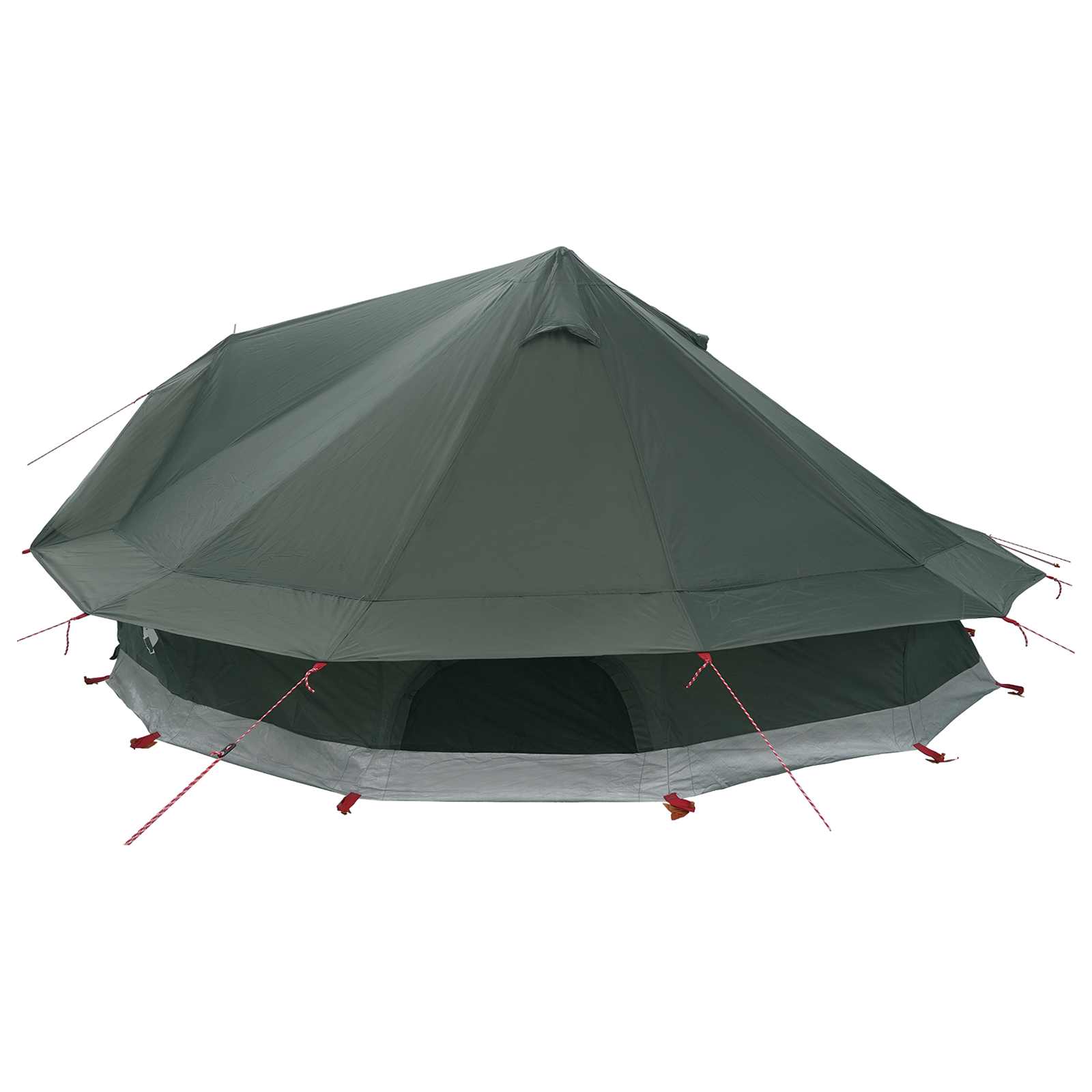 Tipi šator s krovom Maslinasto zelena 800 x 800 x 430 cm