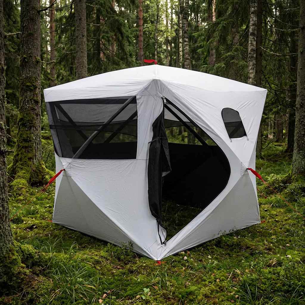 Lovni šator s krovom Bijeli Blackout 143 x 143 x 165 cm