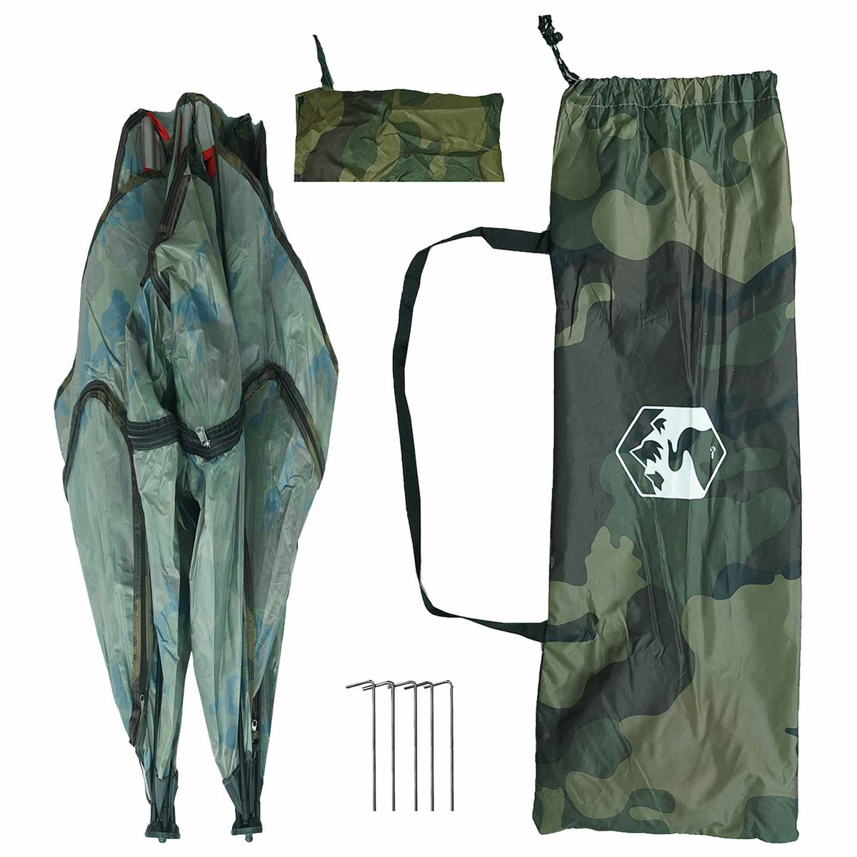 Lovni šator Maskirna 145 x 145 x 150 cm Poliester i čelik