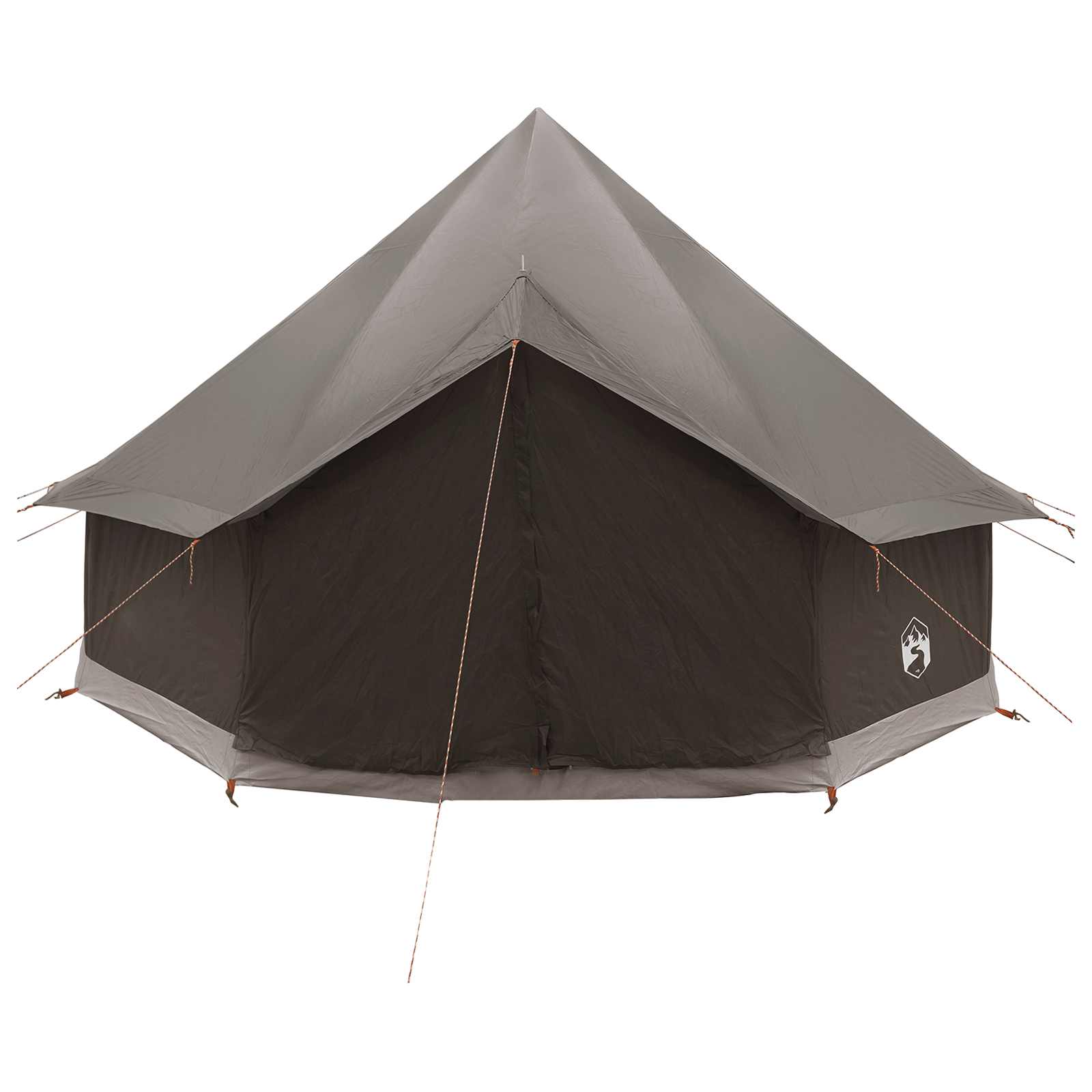 Tipi šator Smeđa siva 300 x 300 x 200 cm Poliester i čelik