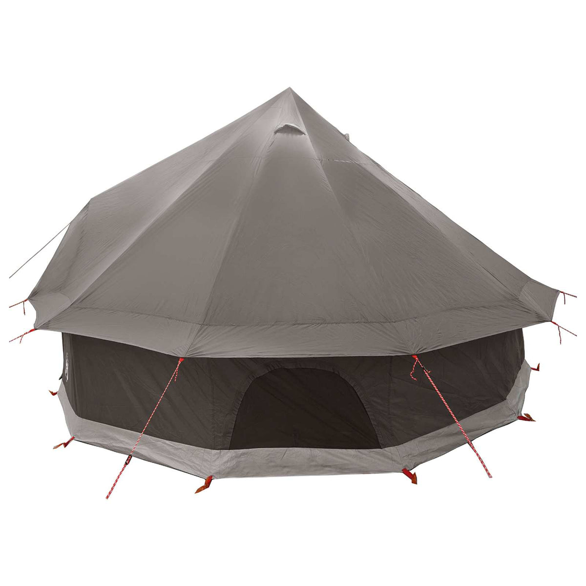 Tipi šator Smeđa siva 300 x 300 x 200 cm Poliester i čelik