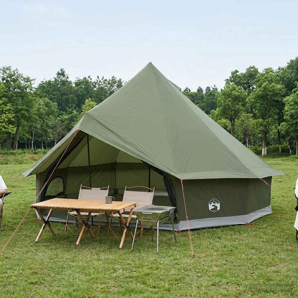 Tipi šator s krovom Maslinastozelena 500 x 500 x 300 cm