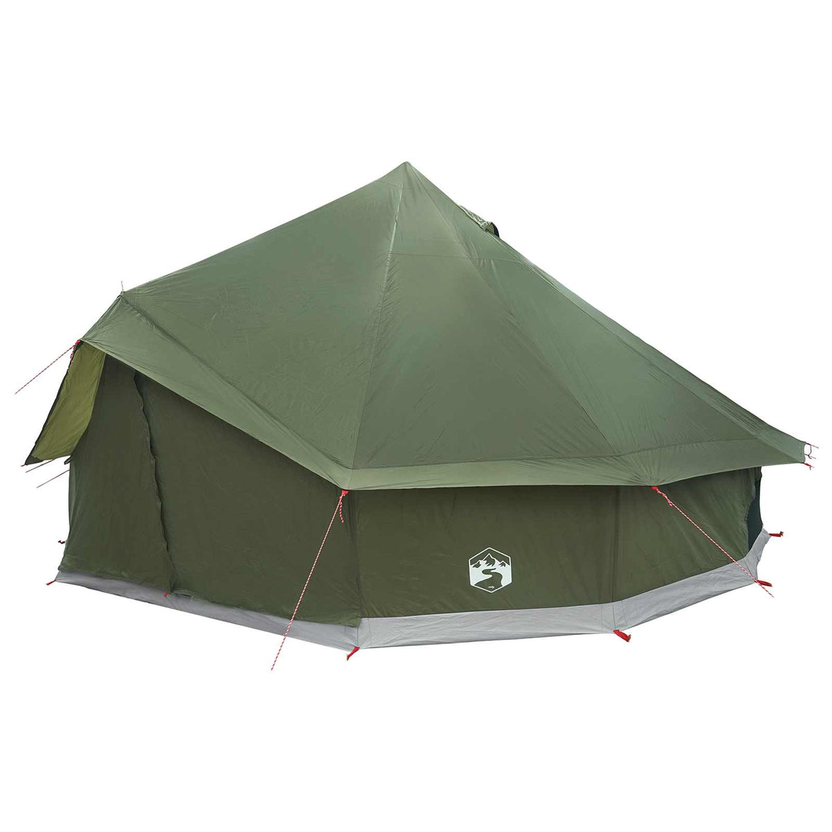 Tipi šator s krovom Maslinastozelena 500 x 500 x 300 cm