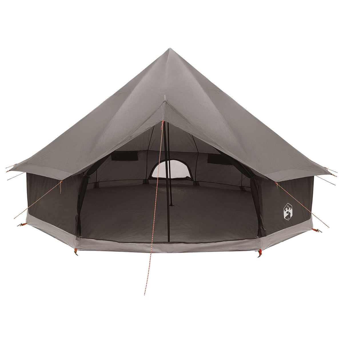 Tipi šator Smeđa siva 500 x 500 x 300 cm Poliester i čelik