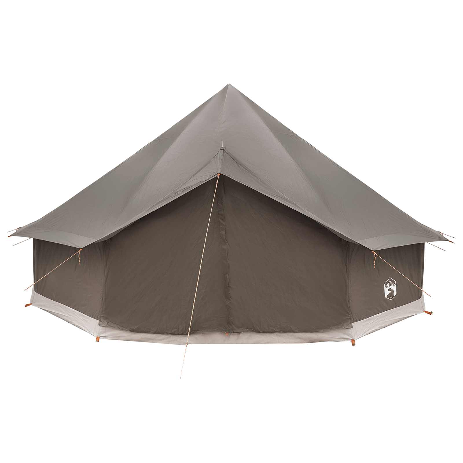 Tipi šator Smeđa siva 500 x 500 x 300 cm Poliester i čelik