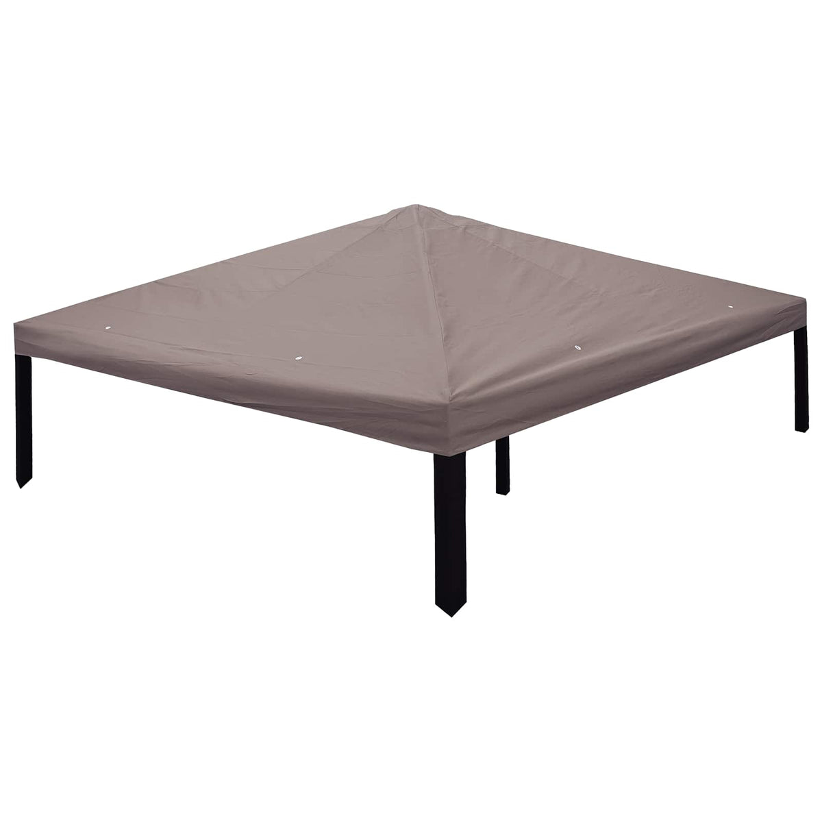 Gazebo Pokrivač Sivosmeđa 300 x 300 cm Poliester i čelik