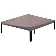 Gazebo Pokrivač Sivosmeđa 300 x 300 cm Poliester i čelik