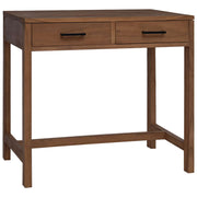 Stol s ladicama Prirodna Čvrsto teak drvo 80 x 50 x 75 cm