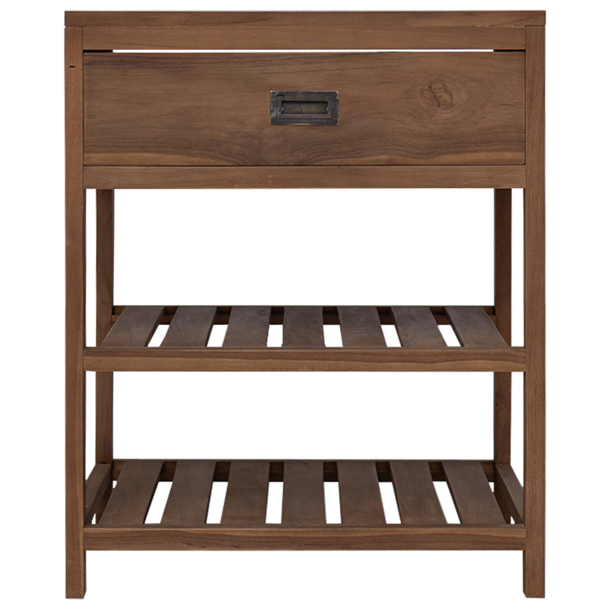 Kupaonski ormar Prirodna 60 x 45 x 75 cm Čvrsto teak drvo