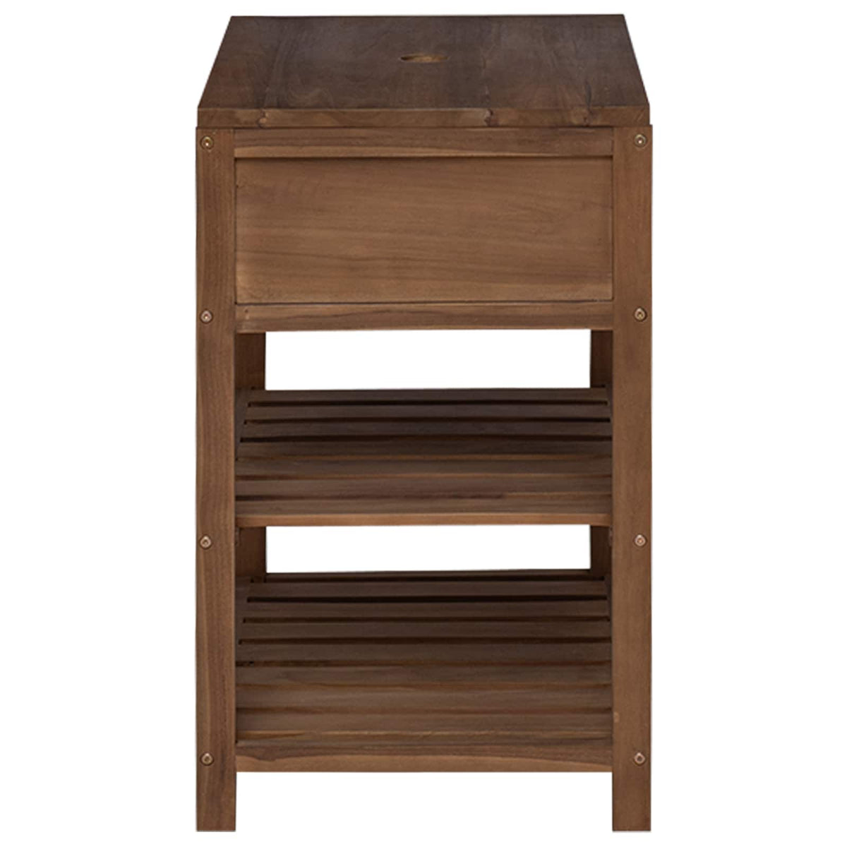 Kupaonski ormar Prirodna 60 x 45 x 75 cm Čvrsto teak drvo