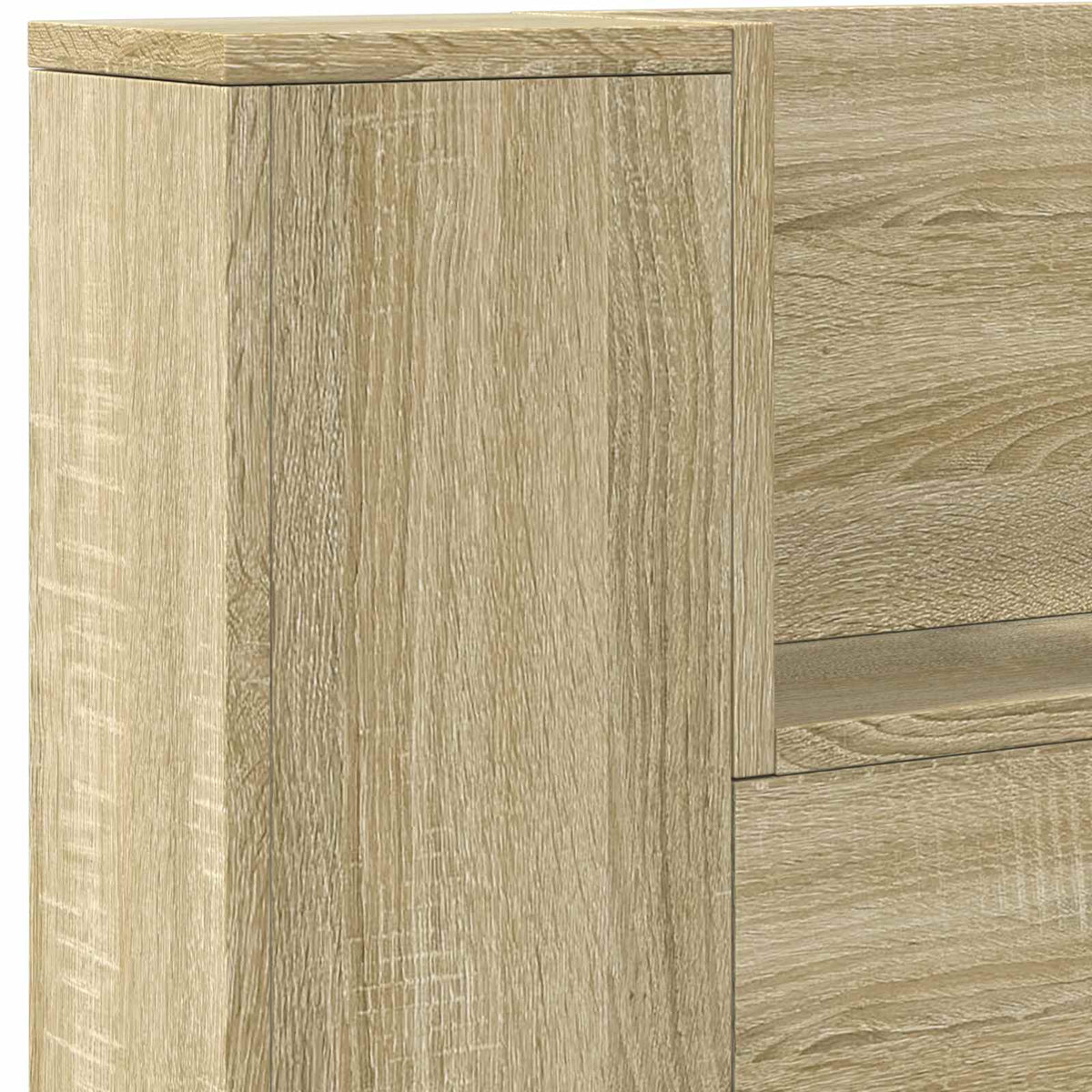 Krevetna ploča s LED-om s policom Sonoma 140 x 16,5 x 103,5 cm
