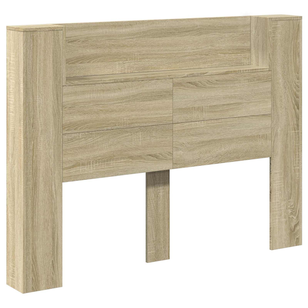 Krevetna ploča s LED-om s policom Sonoma 140 x 16,5 x 103,5 cm