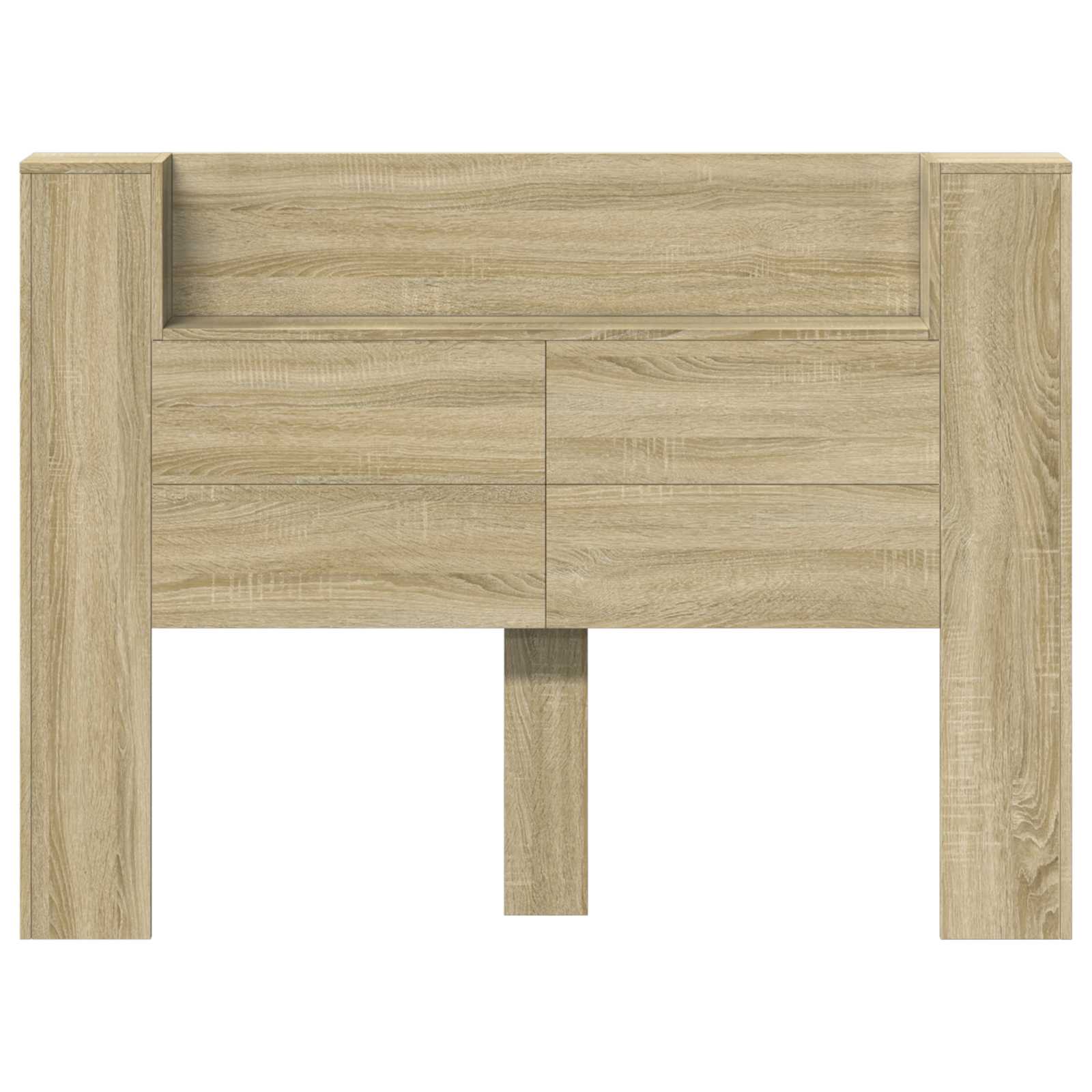 Krevetna ploča s LED-om s policom Sonoma 140 x 16,5 x 103,5 cm
