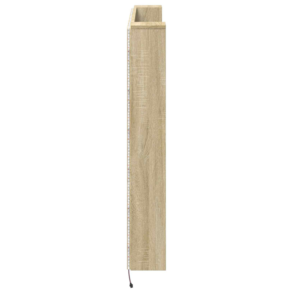 Krevetna ploča s LED-om s policom Sonoma 140 x 16,5 x 103,5 cm