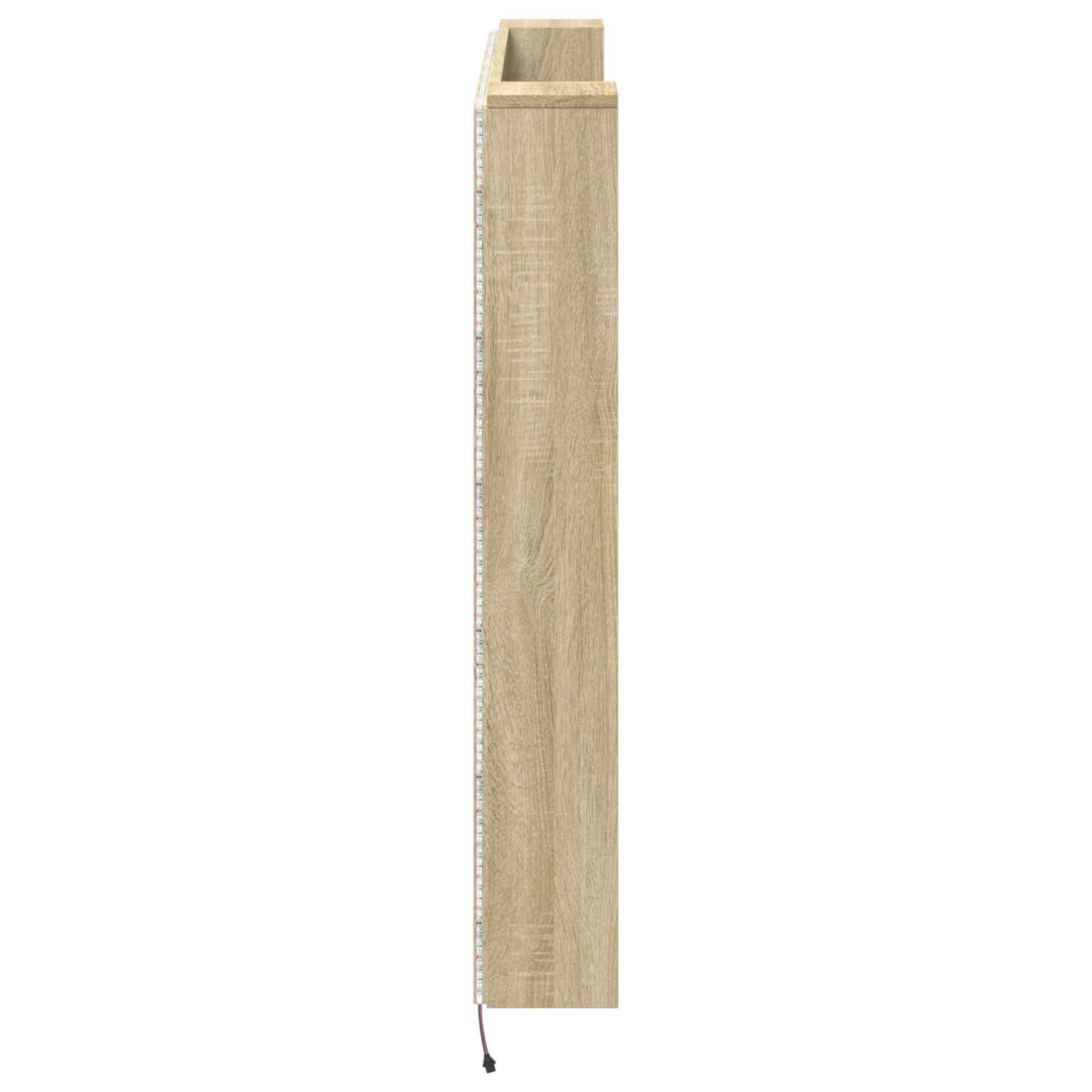Krevetna ploča s LED-om s policom Sonoma 140 x 16,5 x 103,5 cm