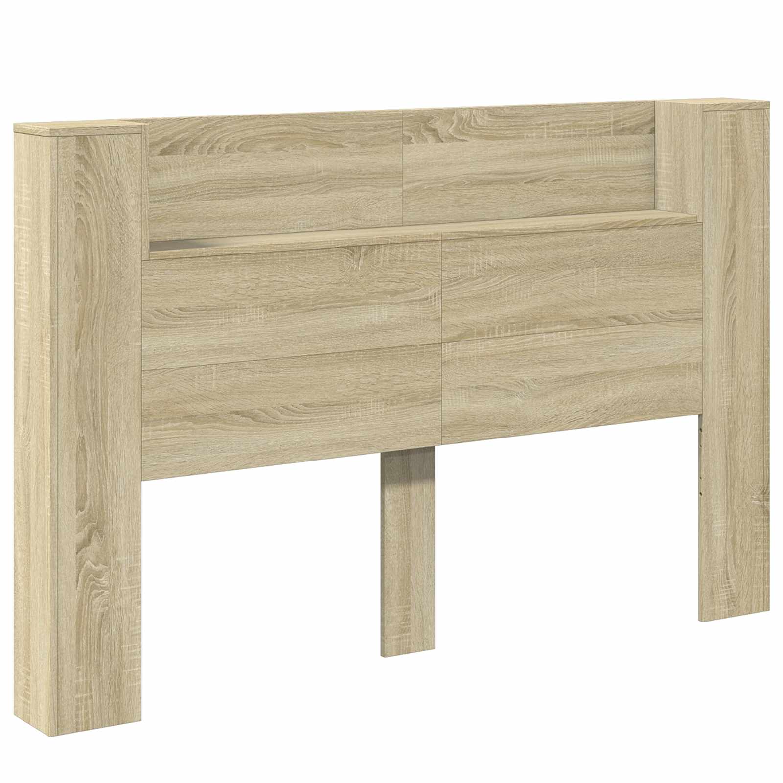 Krevetna ploča s LED-om s policom Sonoma 160 x 16,5 x 103,5 cm