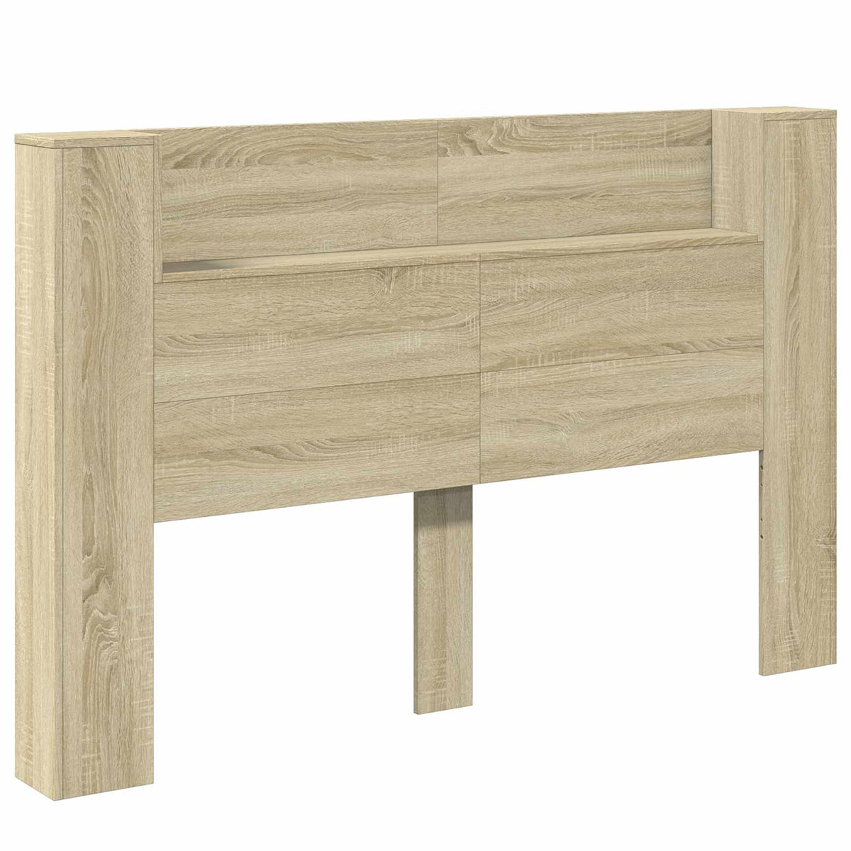 Krevetna ploča s LED-om s policom Sonoma 160 x 16,5 x 103,5 cm