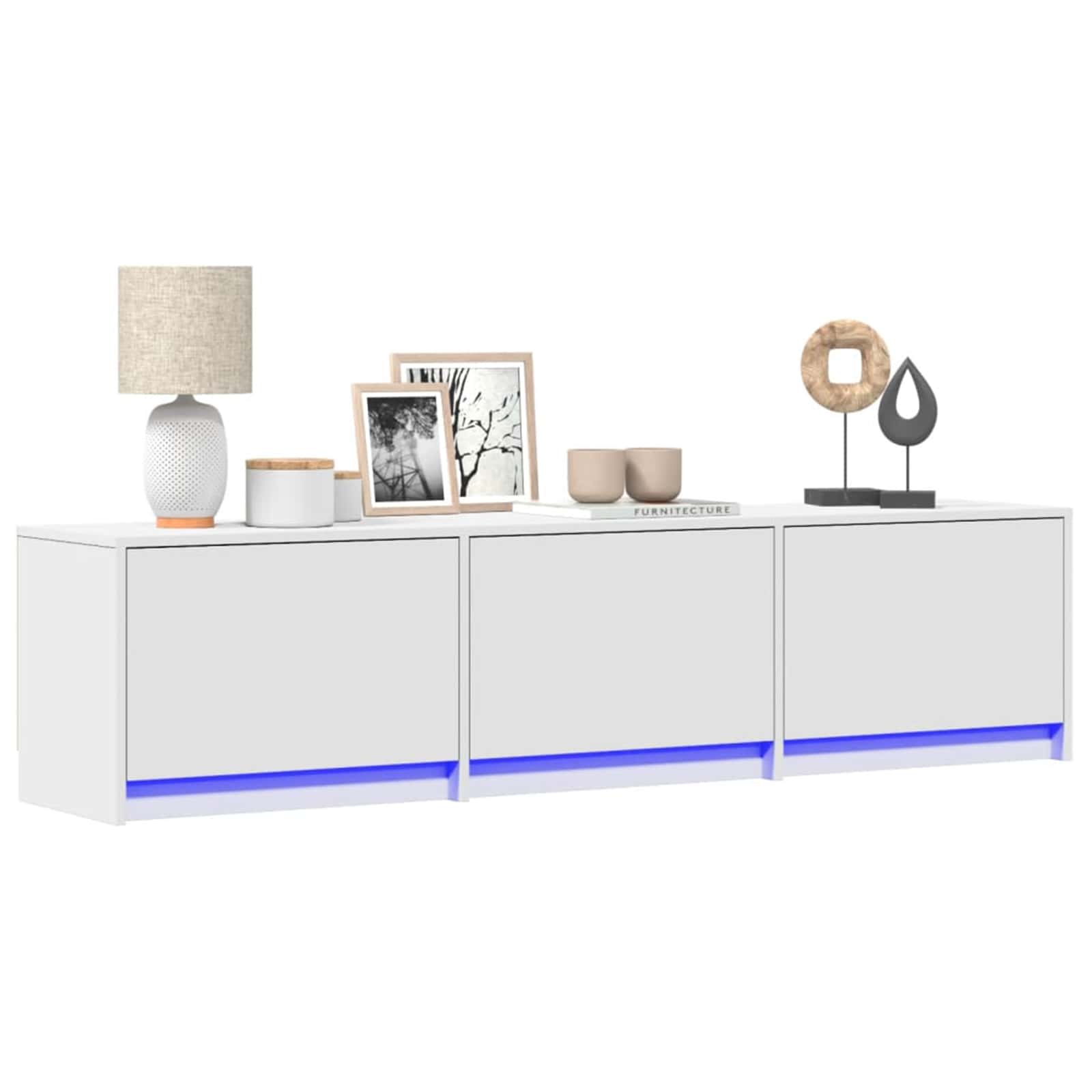TV ormar s ladicama Bijelo 165 x 34 x 40 cm Konstruirano drvo