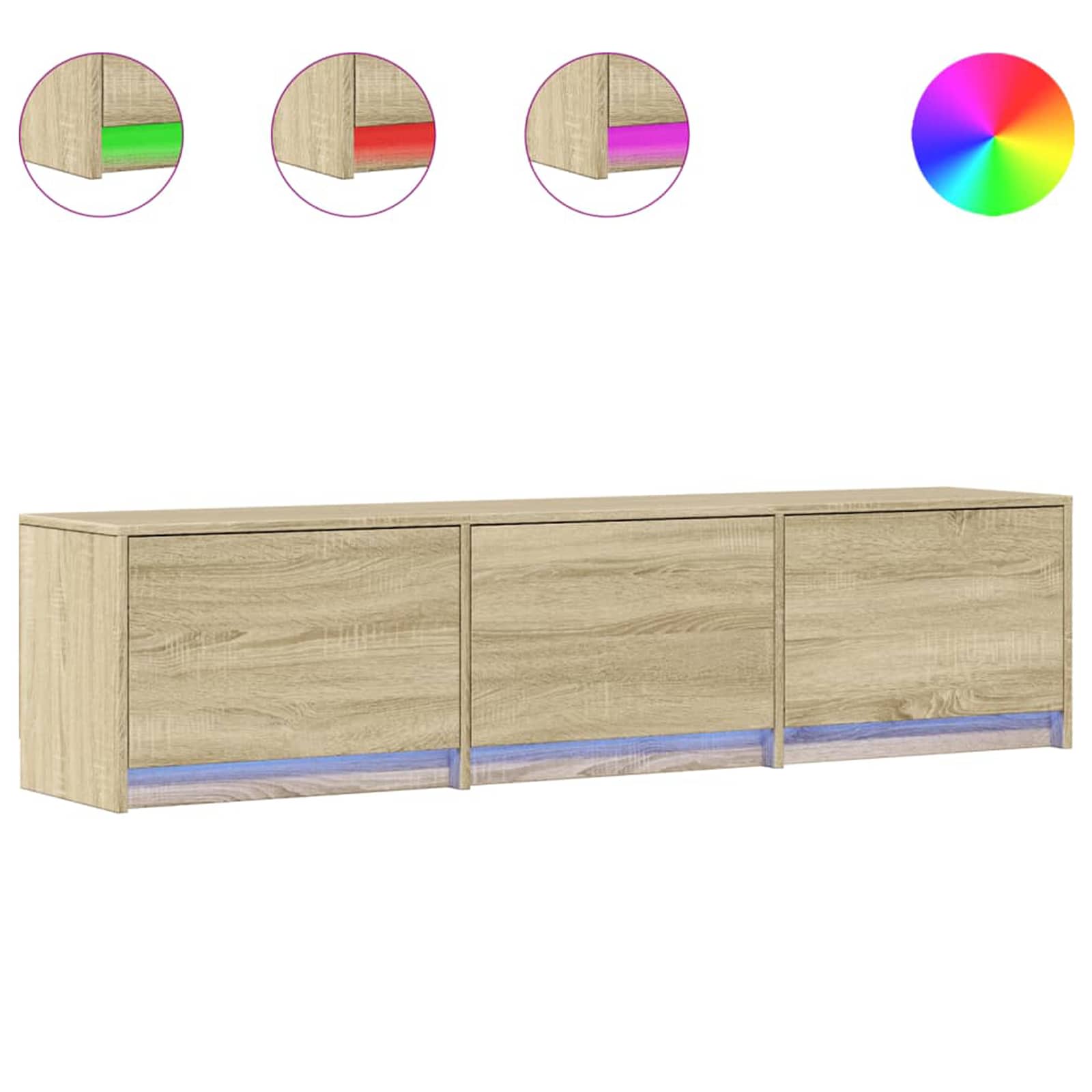 TV ormar s ladicama Sonoma 165 x 34 x 40 cm Konstruirano drvo