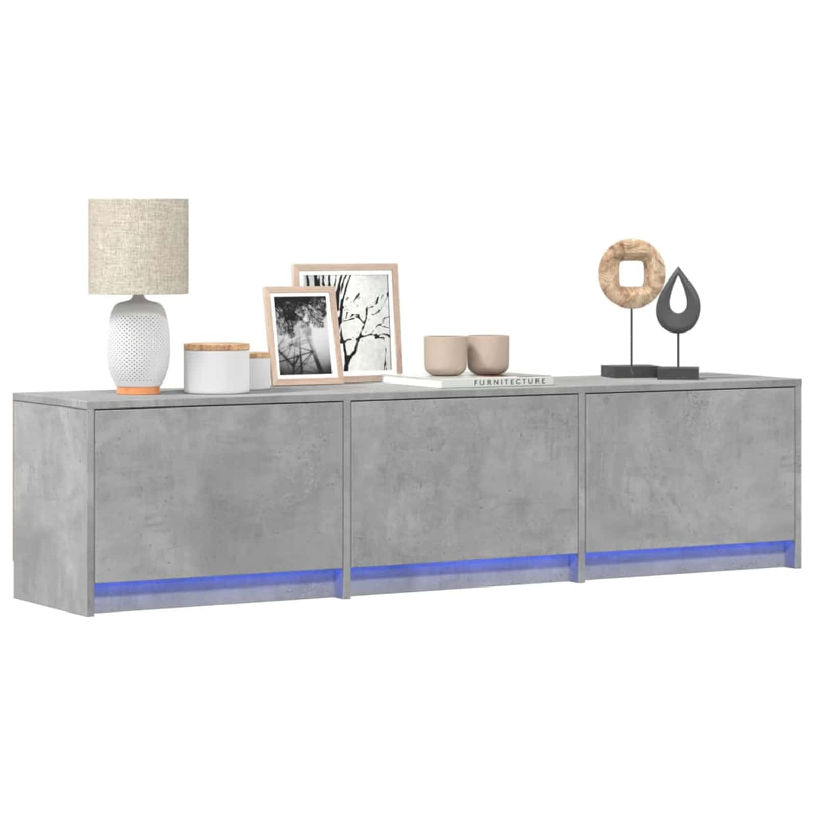 TV ormar s ladicama Beton 165 x 34 x 40 cm Konstruirano drvo