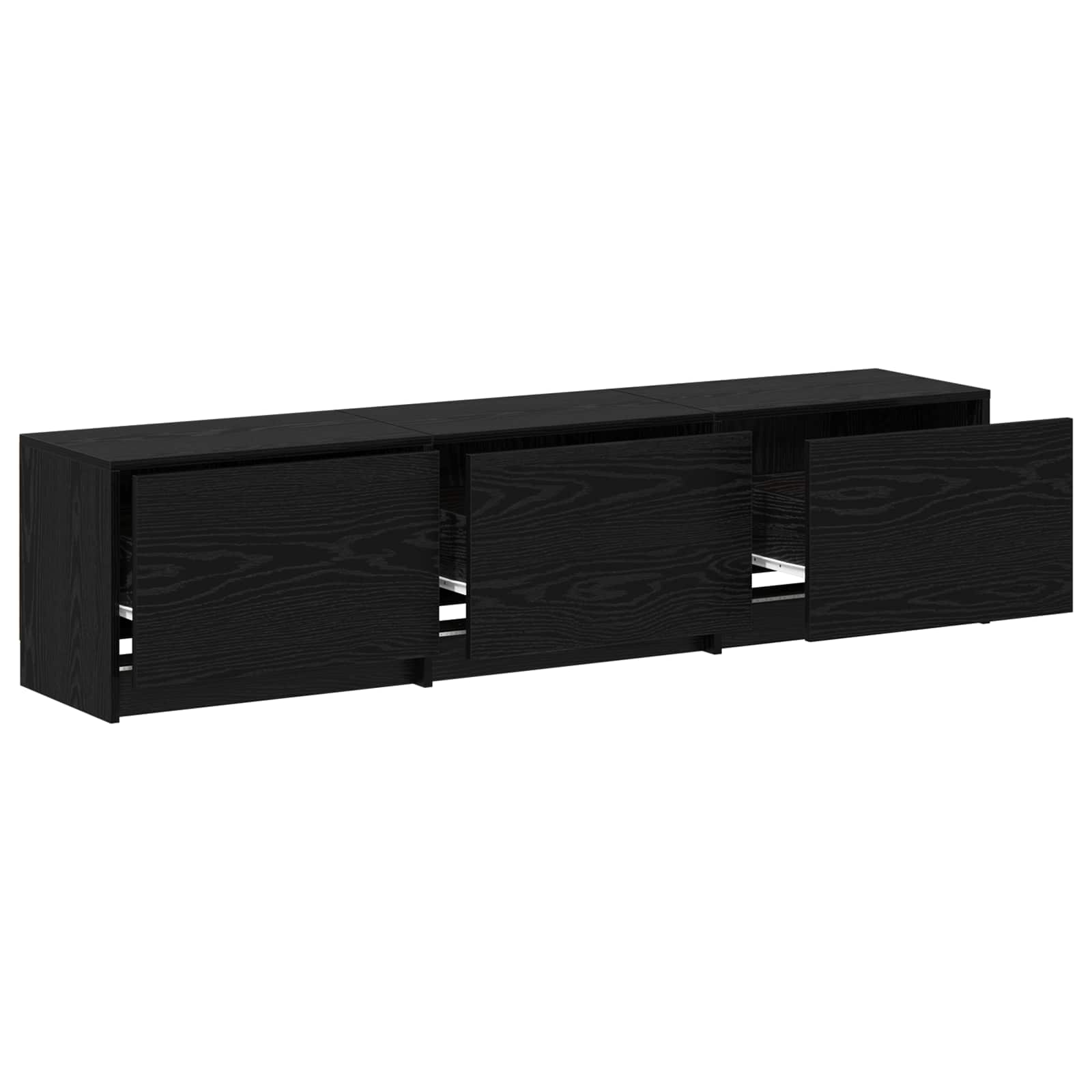 TV ormar Crni hrast 165 x 34 x 40 cm Konstruirano drvo