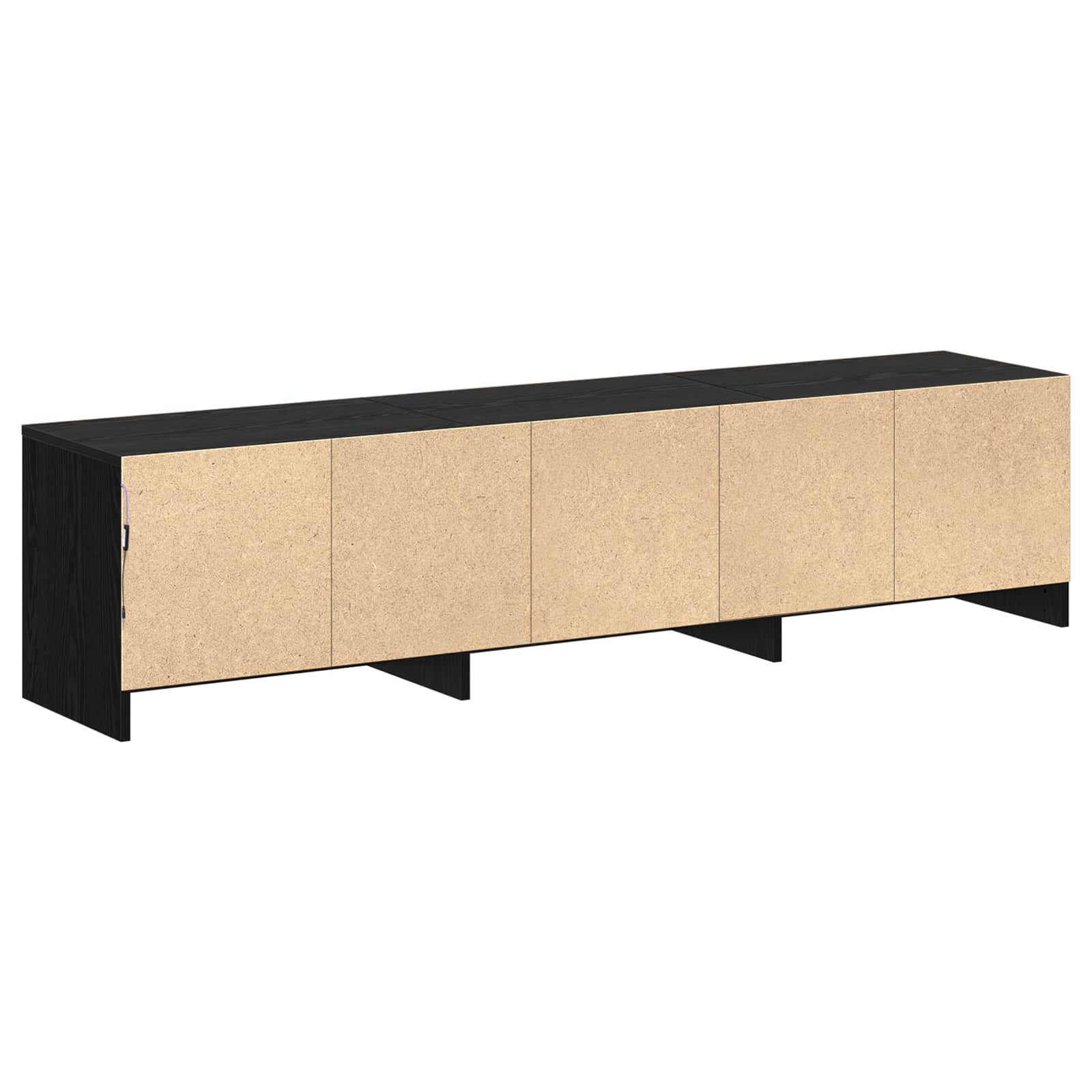 TV ormar Crni hrast 165 x 34 x 40 cm Konstruirano drvo